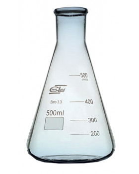Erlenmeyer lombik keskeny nyakkal - 25 ml