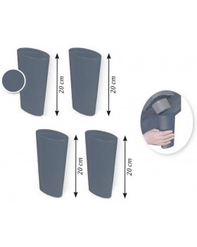 Pótlábak - 4 db, szürke