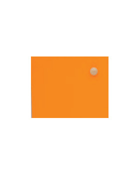 Ajtó PRAKTIK, Gurulós szekrényhez - Bal - narancssárga