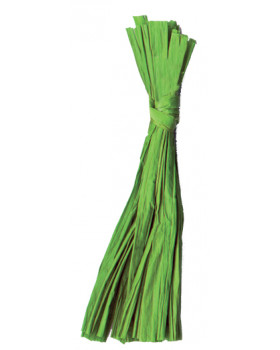 Természetes raffia zöld