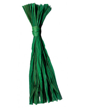 Természetes raffia sötétzöld