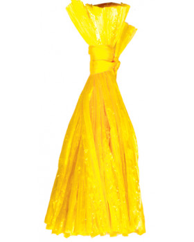 Csillogó raffia sárga