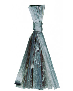Csillogó raffia ezüst