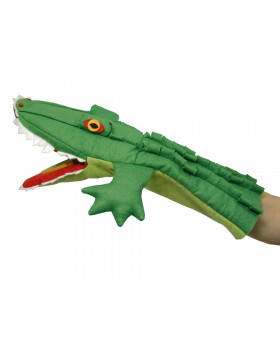 Kesztyűbáb - Krokodil nyitható szájjal
