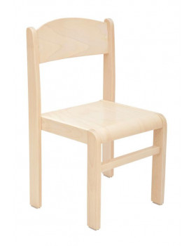 Fa szék JUHAR - ülésmagasság 31 cm - natúr