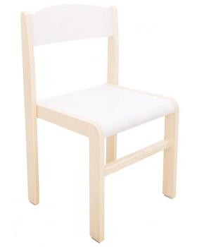 Faszék JUHAR - ülésmagasság 35 cm - fehér