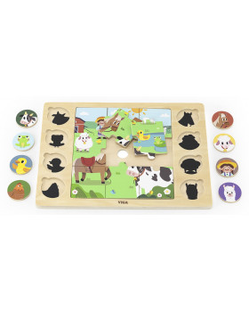 Keresd és párosítsd puzzle - Farm