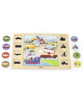 Keresd és párosítsd puzzle - Közlekedés