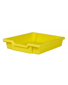 Műanyag tároló, kicsi - sárga - mélysége 42,7 cm