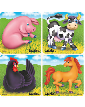 Puzzle készlet - Háziállatok a farmon