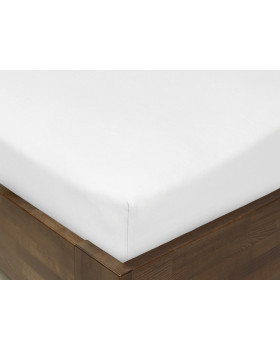 Gumis lepedő JERSEY 120 x 60 cm/fehér