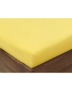 Gumis lepedő JERSEY 120 x 60 cm/sárga