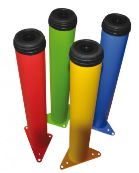 Állítható lábak - fém (4 darabos készlet),45 cm, piros
