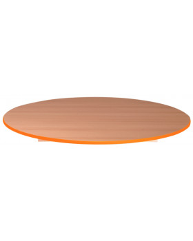 Asztallap, Bükk - kör 90 - narancssárga