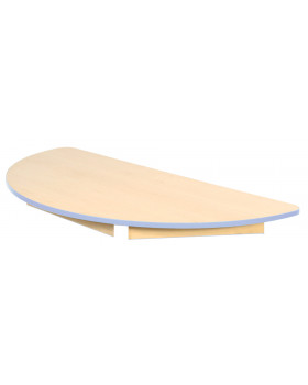 Asztallap, Juhar - félkör - kék