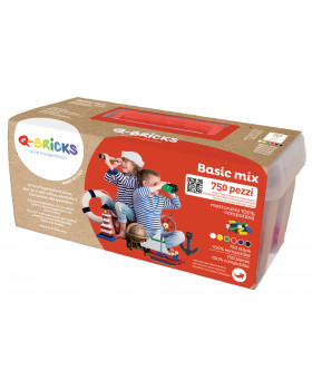 Qbriks alap színek - MIX 750 db dobozban