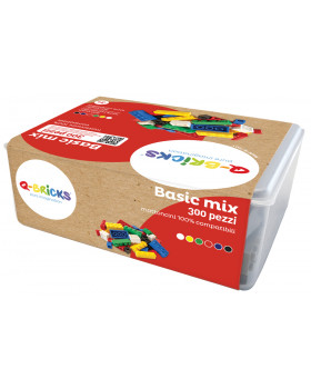Qbriks kockák-alap színek MIX dobozban-300 db
