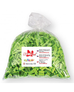Qbriks kockák- 1x1 világoszöld - 250 db