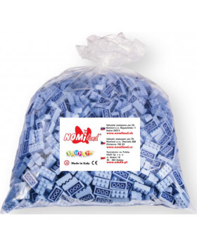 Qbriks kockák - 4x1 világoskék - 250 db