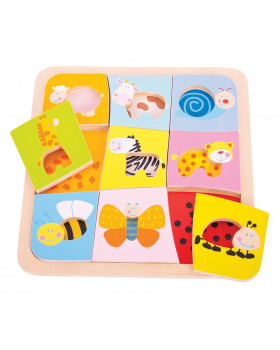 Puzzle - Milyen minták találhatók az állatkákon?