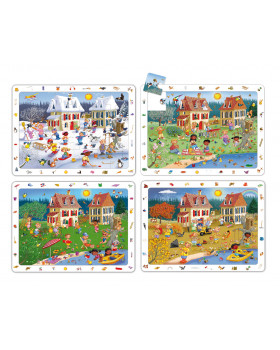 Lap - puzzle készlet - 4 Évszak (24 részes)