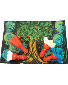 Kreatív ecsetek - készlet 3 (hossz 14 cm)