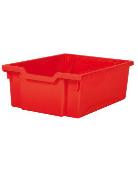 Műanyag tároló, közepes - piros - mélysége 42,7 cm