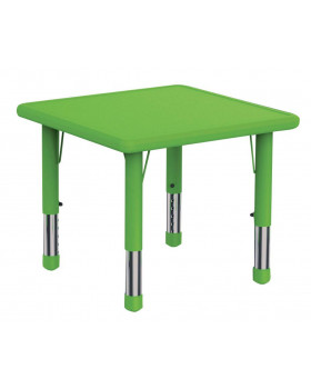 Műanyag asztallap - Négyzet, zöld