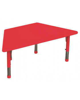 Műanyag asztallap - Trapéz, piros