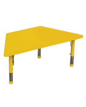 Műanyag asztallap - Trapéz, sárga