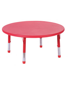 Műanyag asztallap - Kör, piros