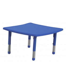 Műanyag asztallap - Hullámos négyzet - kék