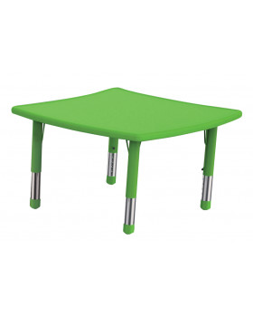 Műanyag asztallap - Hullámos négyzet - zöld