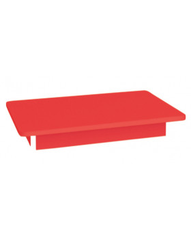 Színes asztallap - négyzet - piros