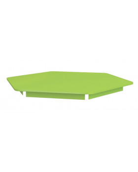 Színes asztallap - hatszög 60 - zöld