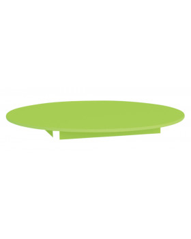 Színes asztallap - kör 125 - zöld