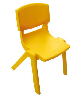 Műanyag szék - magasság 38cm, sárga