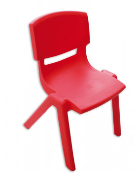 Műanyag szék - magasság 30 cm, piros