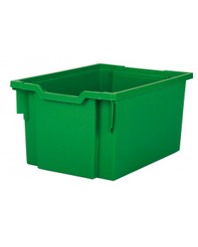 Műanyag tároló, nagy - zöld - mélysége 42,7 cm