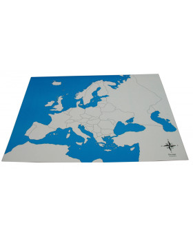 Ellenőrző térkép - Európa jelölések nélkül