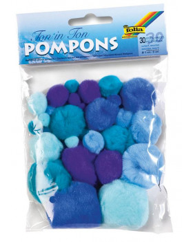 Pompon - kék árnyalatok