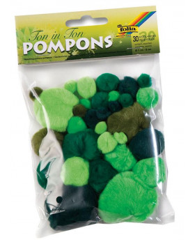 Pompon - zöld árnyalatok