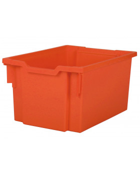 Műanyag tároló, nagy - narancssárga