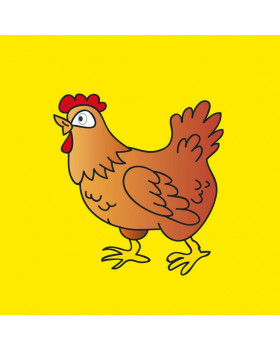 Párna varázsmintával - tyúk