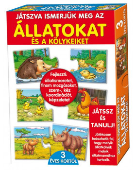 Oktató puzzle Állatok