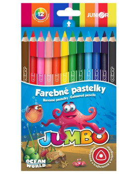 Háromszögletű zsíkréta Jumbo , 12 db