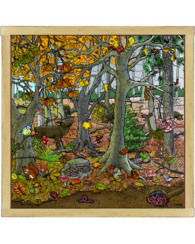 Puzzle - Erdő - Az erdő télen és ősszel