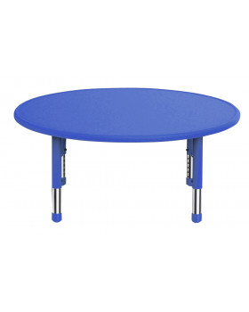 Műanyag asztallap - Kör, kék