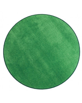 Egyszínű szőnyeg, átmérő 1 m - zöld