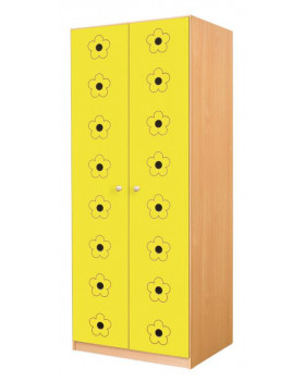 Ajtó 6 - MDF - virágok - sárga